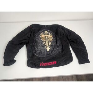 Icon Contra Redeemer Motorcycle Jacket 2XL Size 48 Black Red Skull Sword